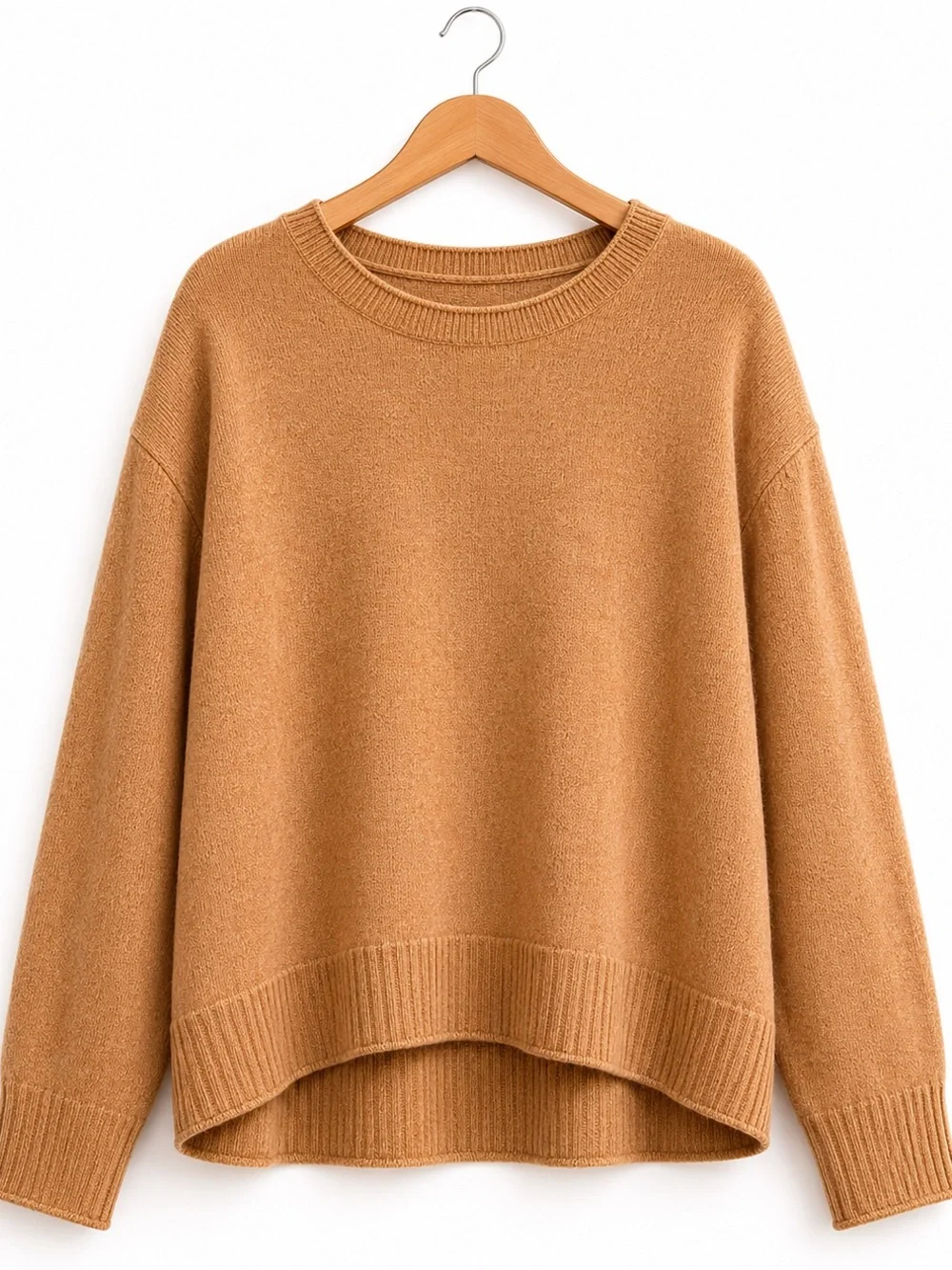 Rachel Zoe 100% Cashmere Oversized Camel Sweater XL  Quiet Luxury Fall
